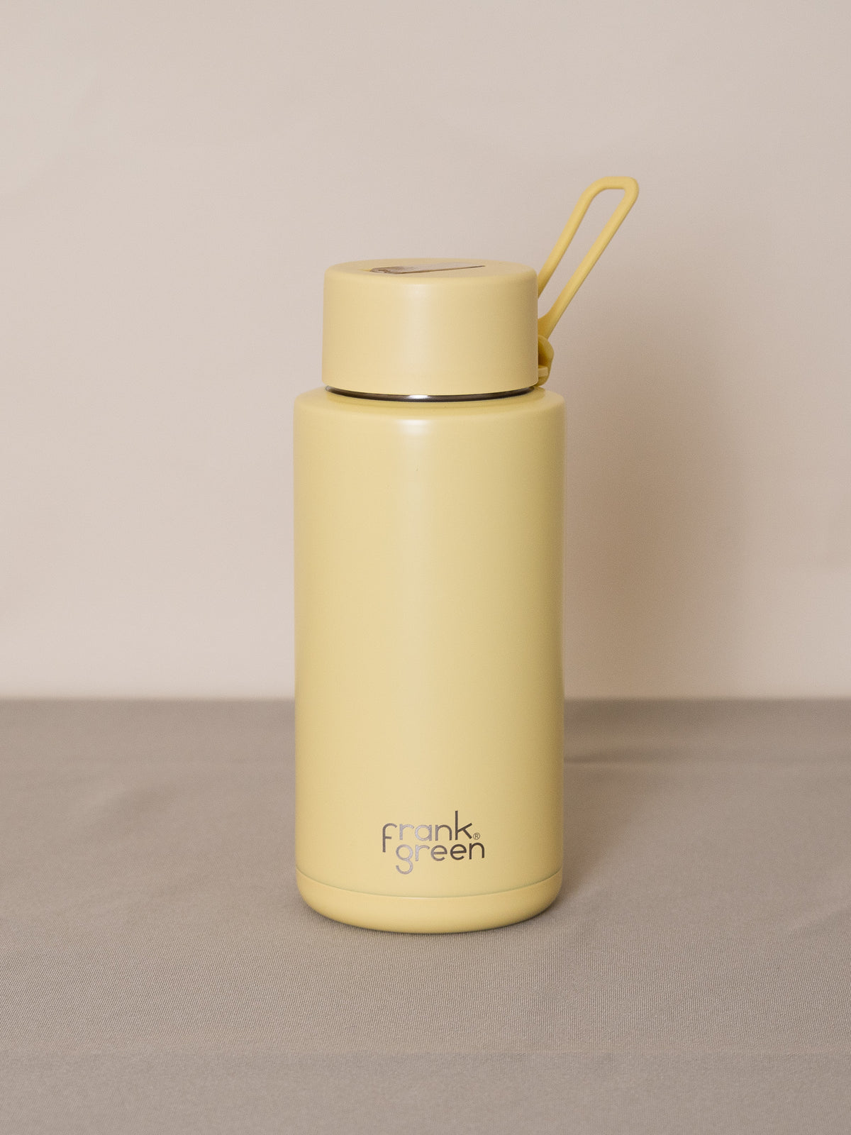 Frank Green Reusable 1L Water Bottle - Yellow/Buttermilk