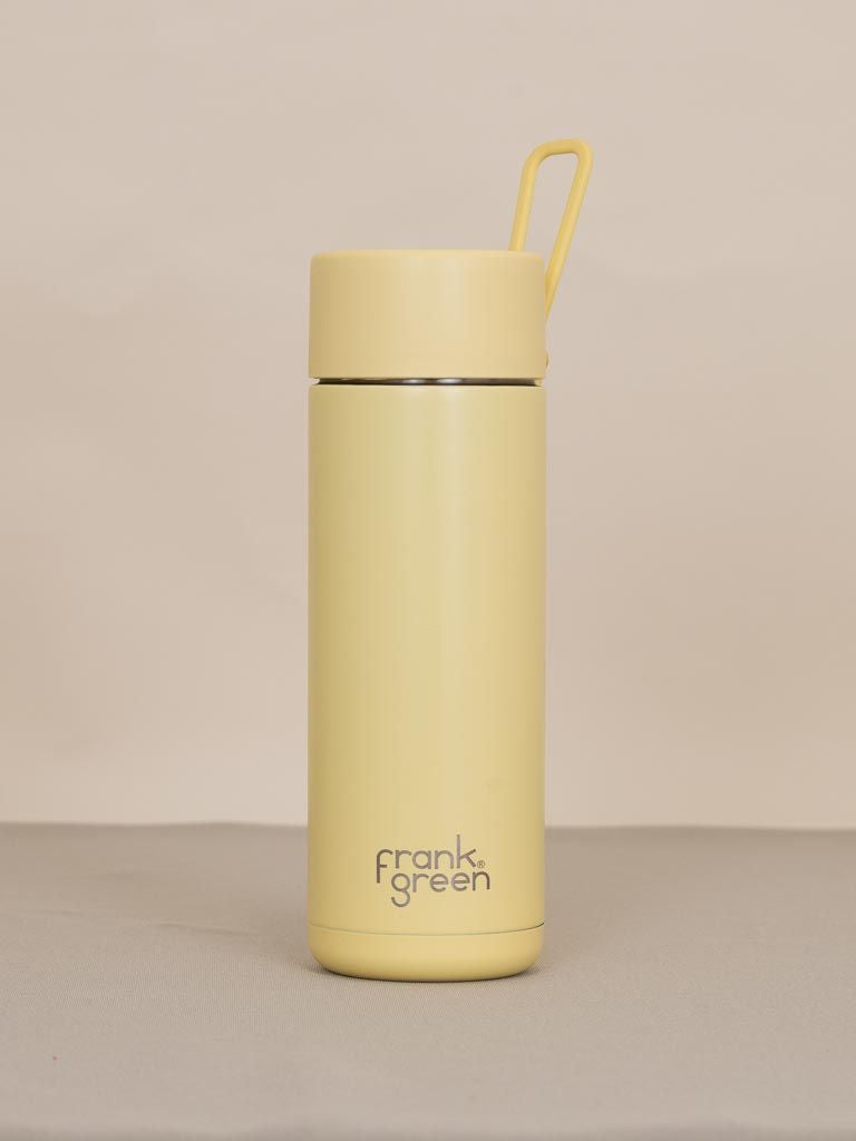 Frank Green Ceramic Reusable Bottle - 34oz / 1,000ml, Buttermilk