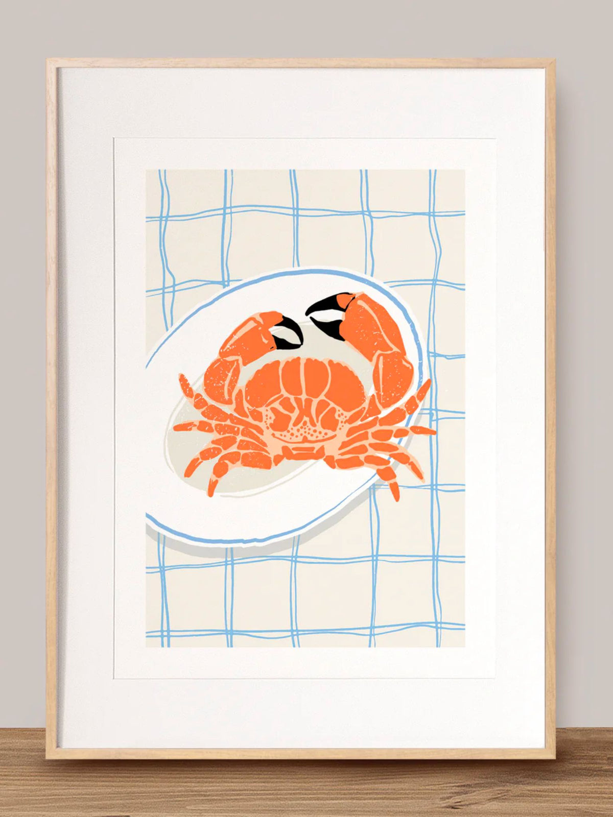 Crabby But Cute Crab Art Board Print for Sale by TheButtonCrew