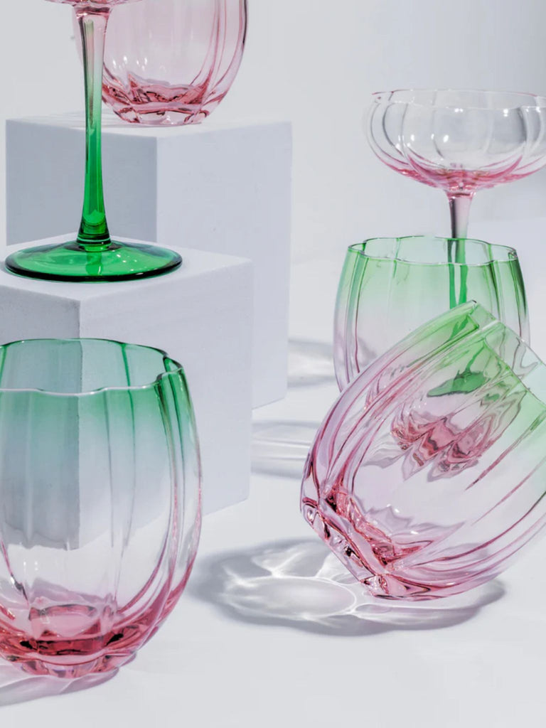 Petal Tumbler Glass - Watermelon