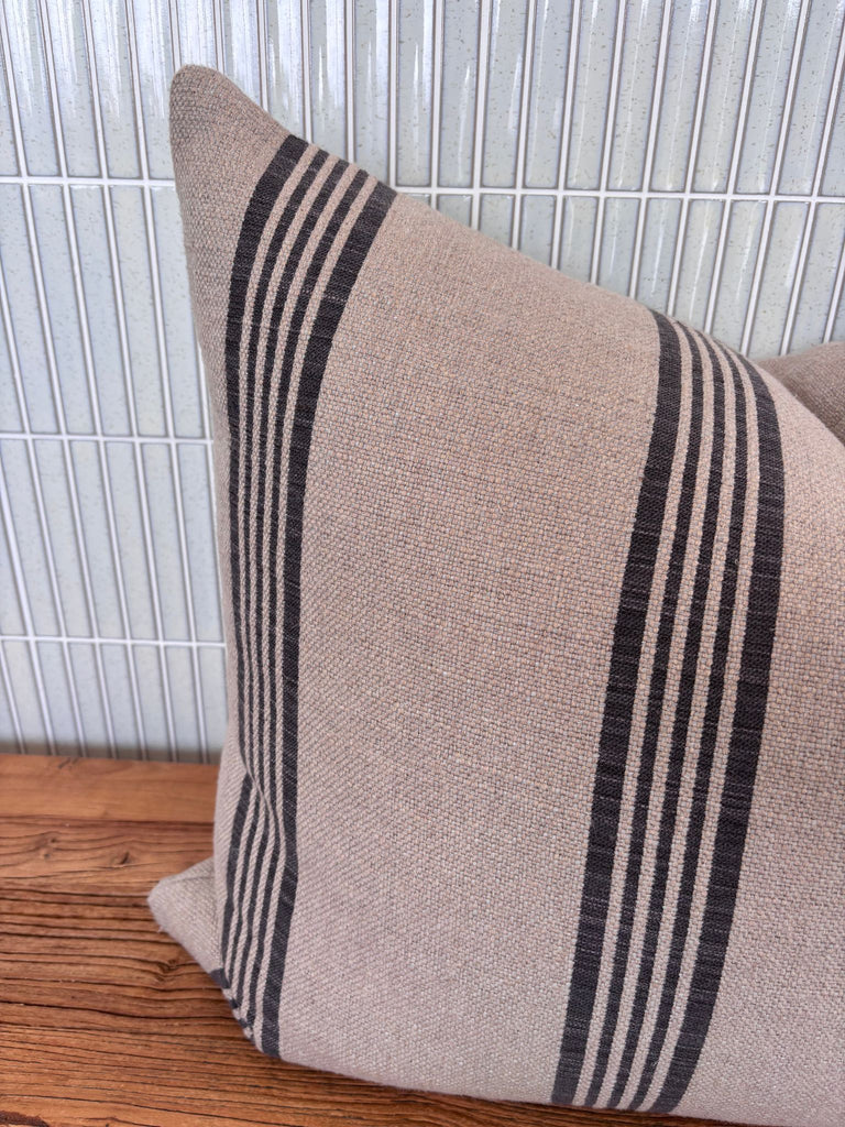 Giovanna Cushion - Sand Stripe