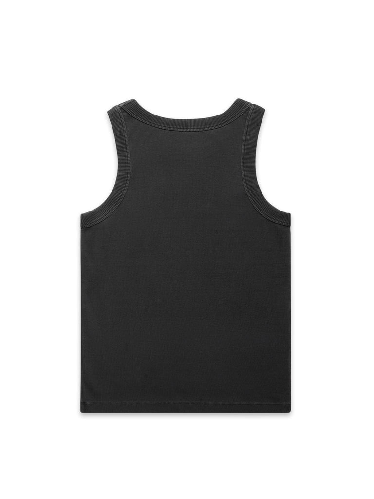 Women's Organic Rib Tank - Faded Black