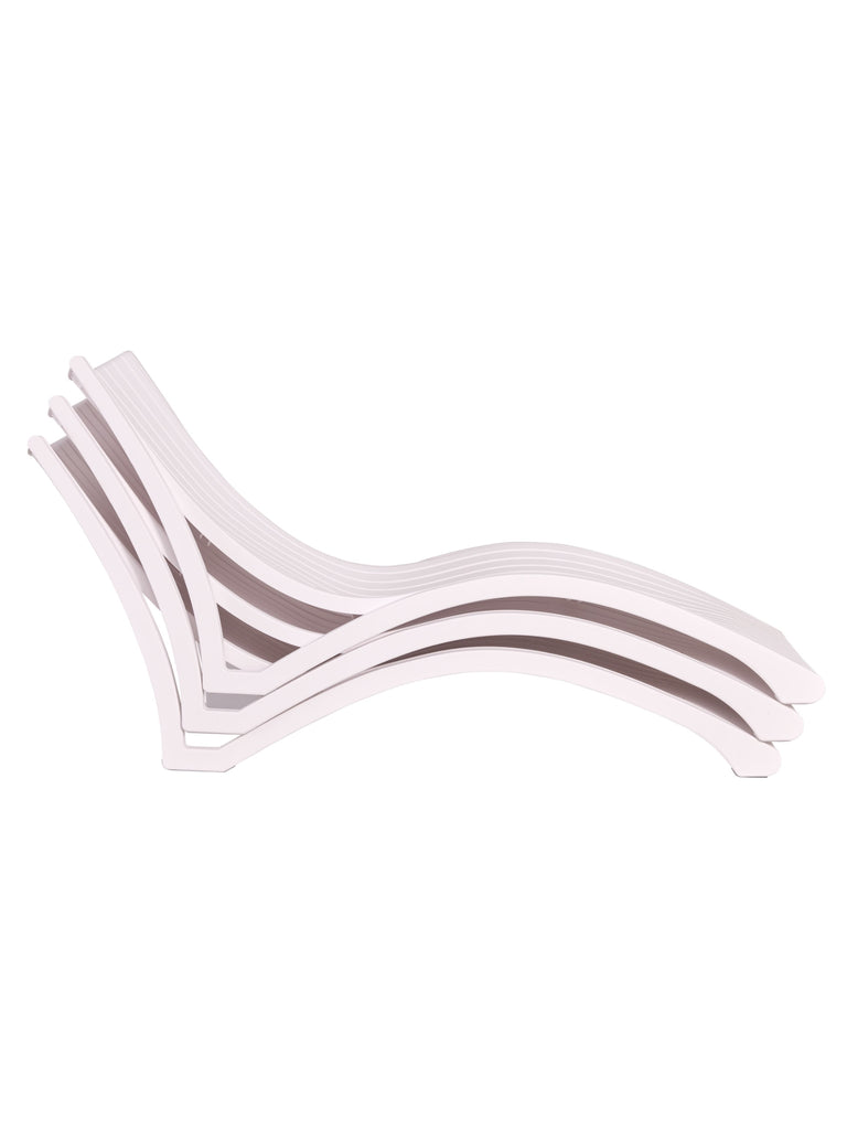 Wave Sun Lounger - White (PRE ORDER ONLY)